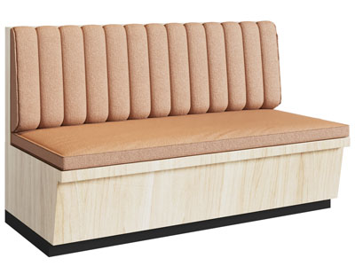 现代卡座多人沙发3d模型 现代卡座多人沙发