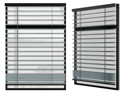 现代百叶窗帘 拉帘3d模型 现代百叶窗帘 拉帘