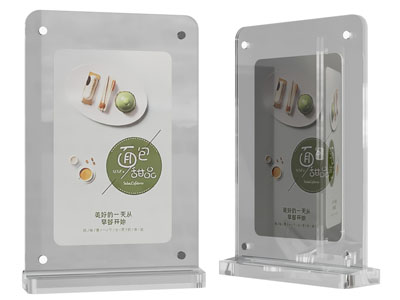 现代亚克力台卡 广告牌 桌牌 展示牌3d模型 现代亚克力台卡 广告牌 桌牌 展示牌