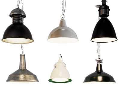 工业风loft金属灯罩吊灯