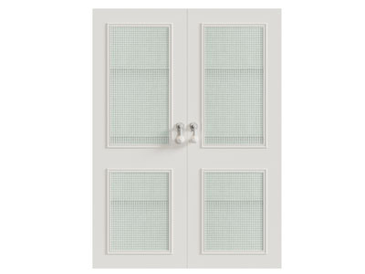 现代双开门 玻璃门 平开门3d模型 现代双开门 玻璃门 平开门