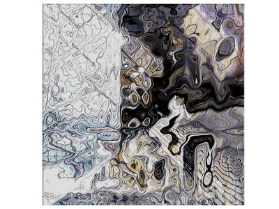 现代水波纹装饰挂画