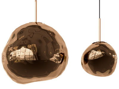 现代金属质感的吊灯