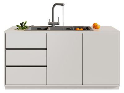 现代洗菜盆橱柜