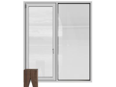 现代玻璃平开窗户3d模型 现代玻璃平开窗户