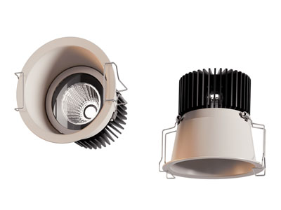 现代筒灯射灯 牛眼灯3d模型 现代筒灯射灯 牛眼灯