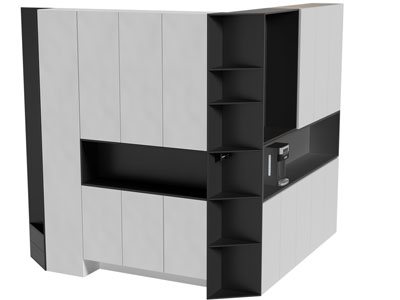 现代转角餐边柜 鞋柜