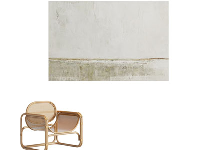 现代装饰挂画 休闲椅子