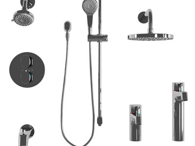 现代不锈钢淋浴花洒