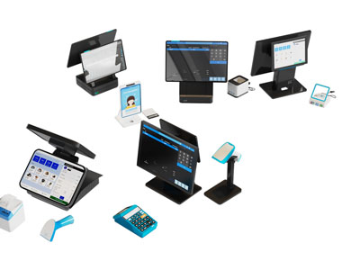 现代收银机 二维码收银机 商业设备3d模型 现代收银机 二维码收银机 商业设备