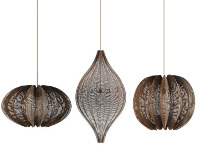 现代网状镂空灯罩吊灯