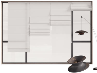 现代拉帘 卷帘 隔断3d模型 现代拉帘 卷帘 隔断
