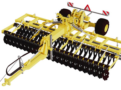 现代耙地车 圆盘耙 耙片