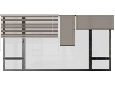 现代百叶窗帘 卷帘 拉帘3d模型 现代百叶窗帘 卷帘 拉帘