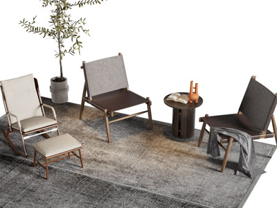 现代休闲椅子 摇椅