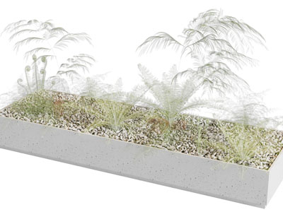 现代花坛花草植物景观园艺小品