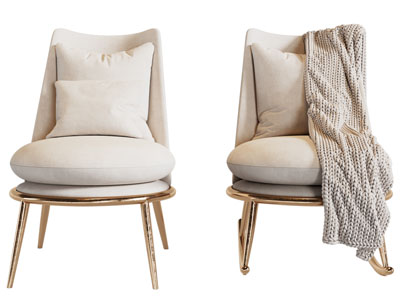 现代轻奢休闲椅子 摇椅