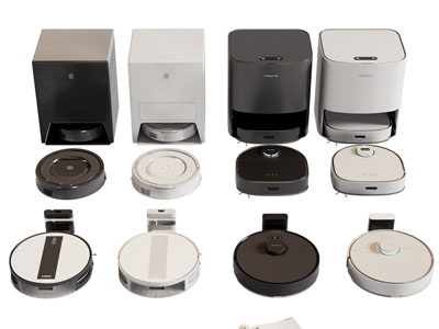 现代智能充电扫地机3d模型 现代智能充电扫地机