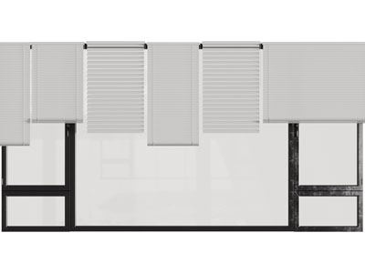 现代百叶窗帘 卷帘3d模型 现代百叶窗帘 卷帘
