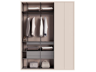 现代开放式衣柜 衣服3d模型 现代开放式衣柜 衣服