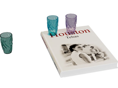 现代书本 茶杯 摆件组合