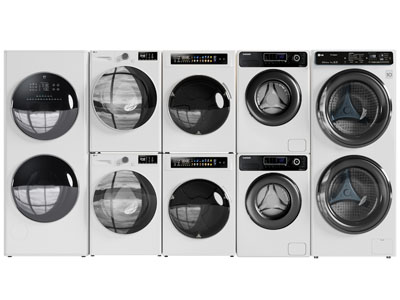 现代子母洗衣机3d模型 现代子母洗衣机