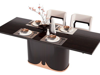 新中式餐桌椅组合