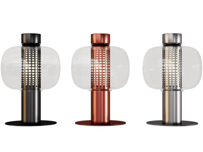 现代玻璃灯罩台灯