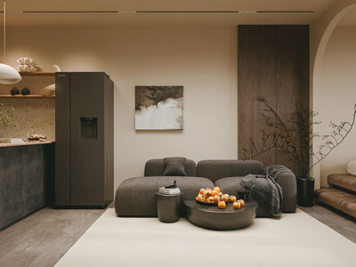 侘寂风客厅餐厅