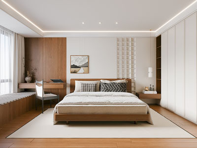 侘寂风中古风卧室