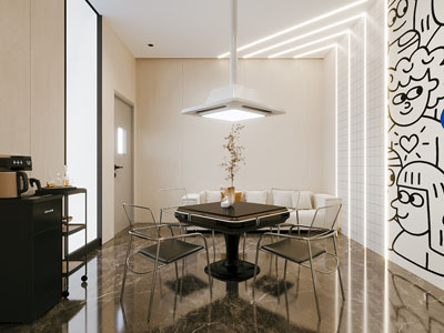 现代棋牌室 娱乐休闲室