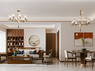 新中式客厅餐厅