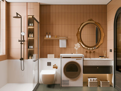 现代卫浴间 洗手间