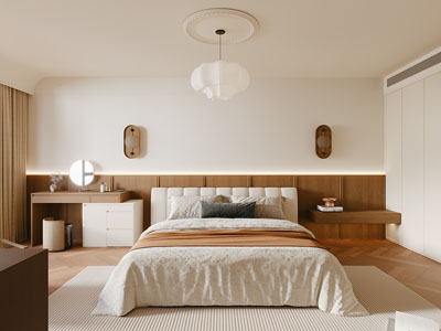 现代中古风卧室