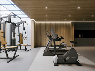 现代健身房3d模型 现代健身房
