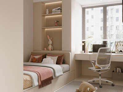 现代榻榻米卧室 儿童房