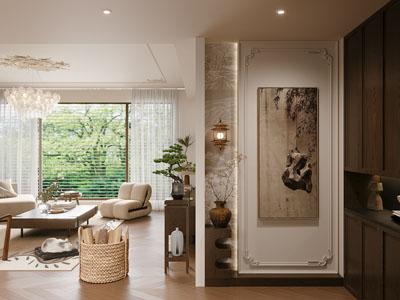 新中式客厅 玄关门厅