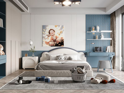 现代卧室 儿童房