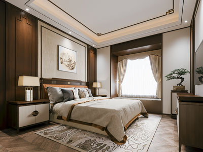 新中式卧室