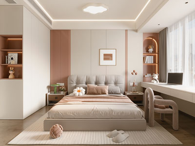 现代卧室 儿童房 公主房