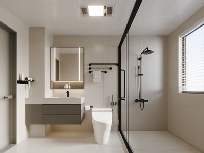 现代卫浴间 洗手间