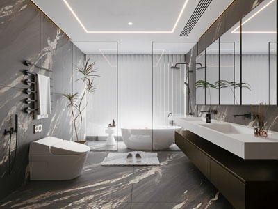 现代卫浴间 洗手间