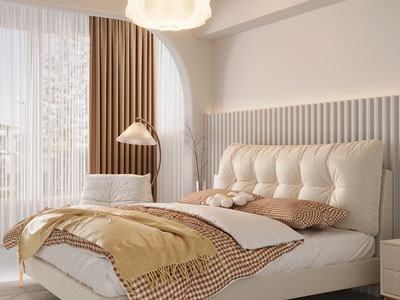现代奶油风卧室