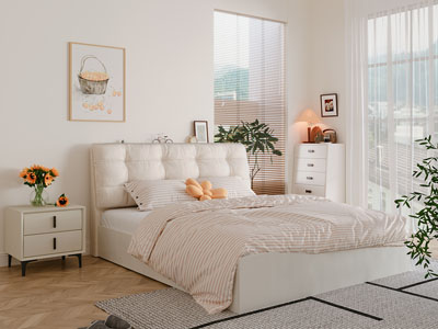 现代奶油风卧室