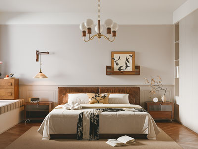 现代中古风卧室