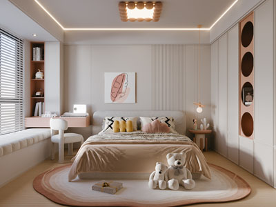 现代榻榻米卧室 儿童房
