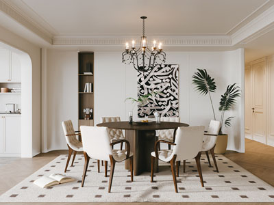 法式餐厅3d模型 法式餐厅