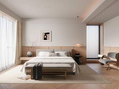 现代中古风卧室