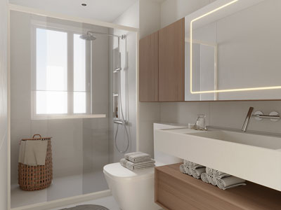 现代卫浴间 洗手间