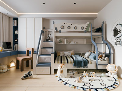 现代卧室 儿童房